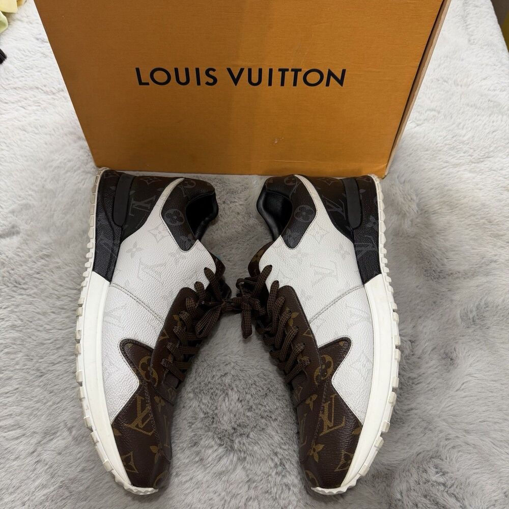 Louis Vuitton Run Away SZ 45 Multicolor Monogram Canvas Low Top Sneakers Mens 11